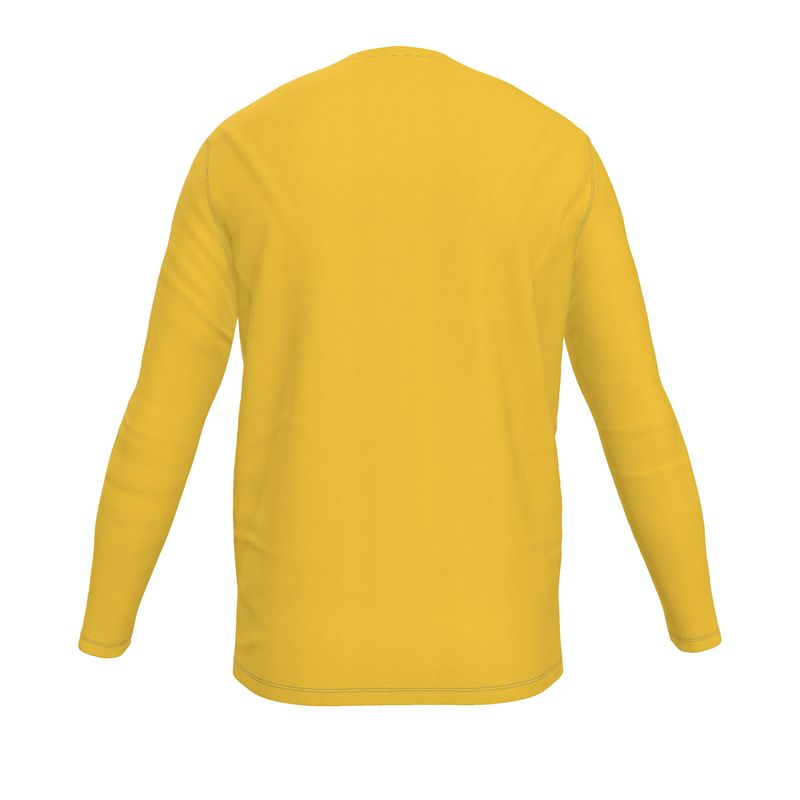 NRG Clothing for Men: Yellow Long Sleeve with Blue Stitch