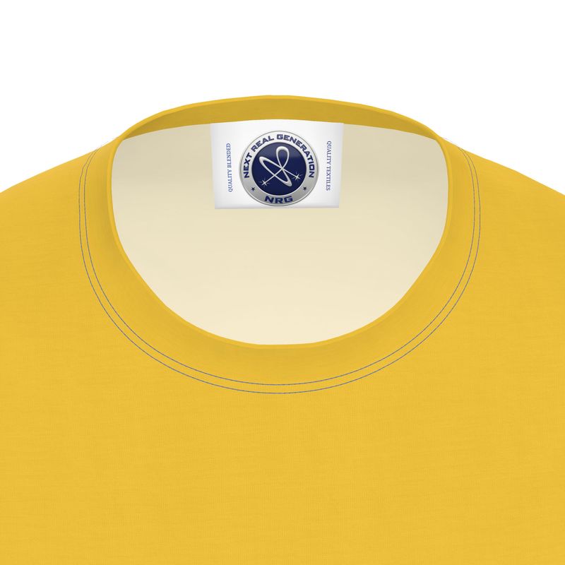 NRG Clothing for Men: Yellow Long Sleeve with Blue Stitch