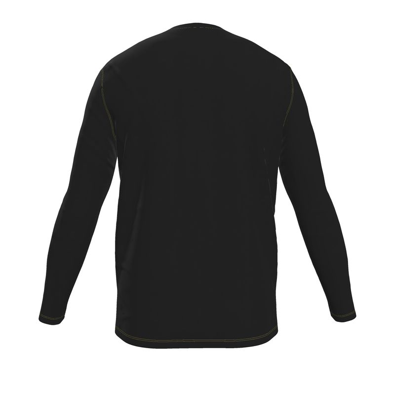 NRG Clothing for Men: Black Long Sleeve with Yellow Stitch