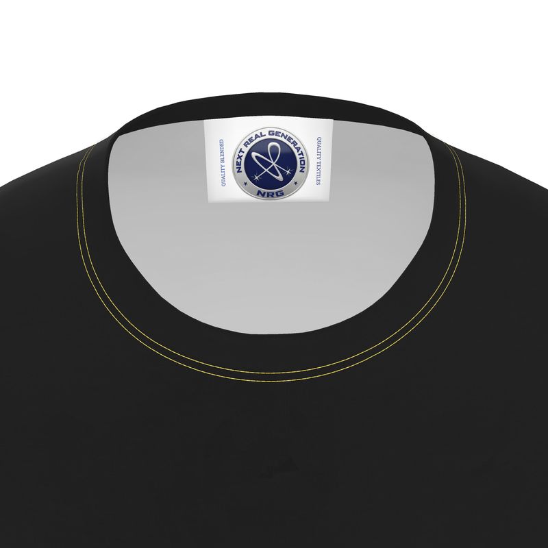NRG Clothing for Men: Black Long Sleeve with Yellow Stitch
