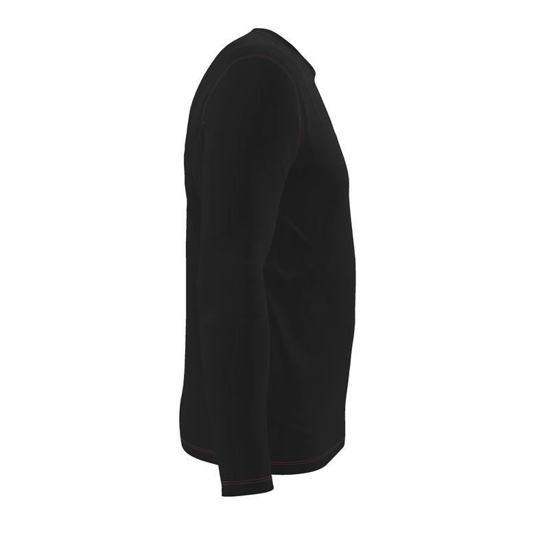 NRG Clothing for Men: Black Long Sleeve with Red Stitch