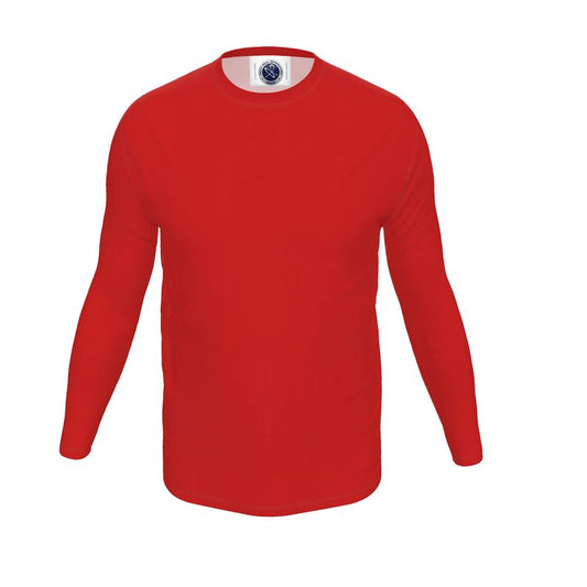 NRG Clothing for Men: Red Long Sleeve with Plain Stitch