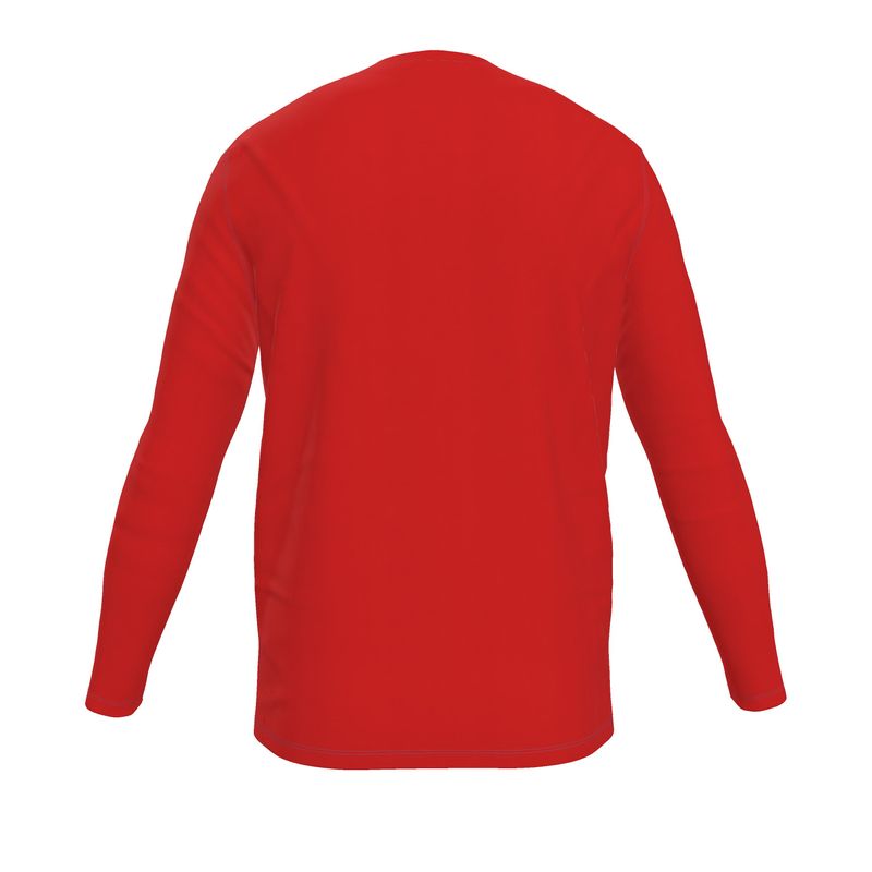 NRG Clothing for Men: Red Long Sleeve with Blue Stitch