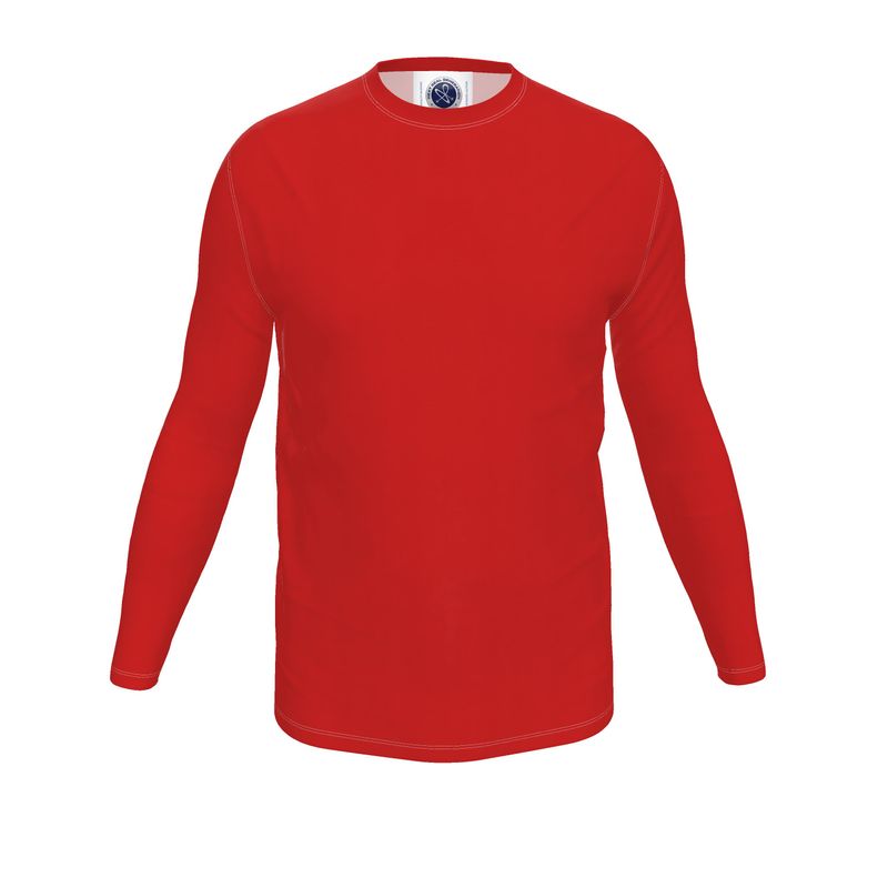 NRG Clothing for Men: Red Long Sleeve with White Stitch