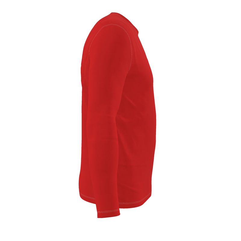 NRG Clothing for Men: Red Long Sleeve with White Stitch