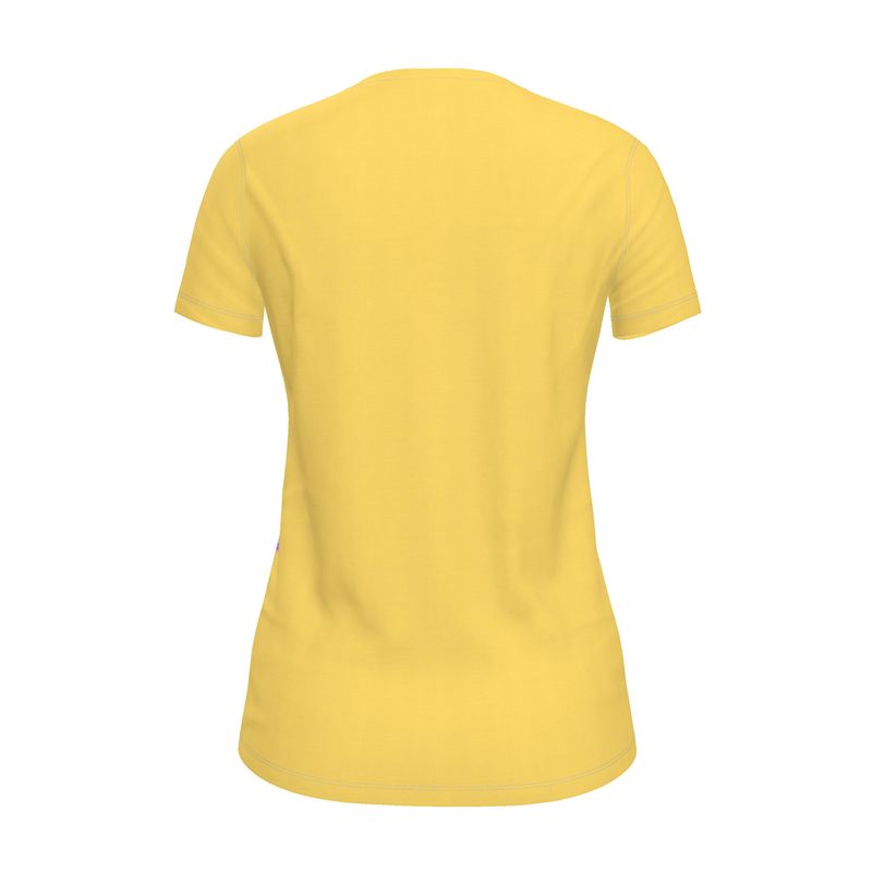 NRG Yellow Butterfly Explosion 2: Womens T-Shirt with White Stitch