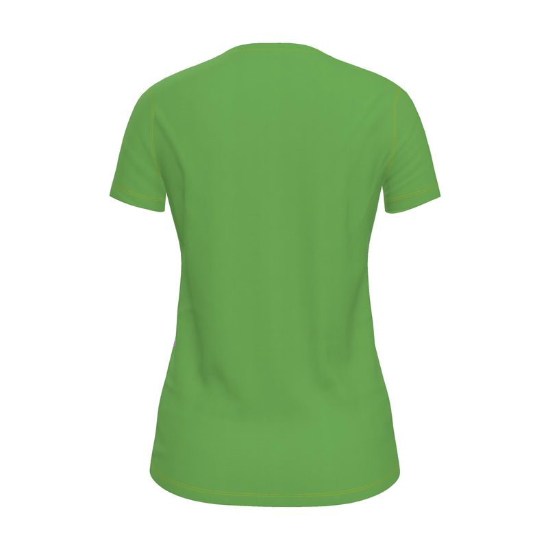 NRG Green Butterfly Explosion 2: Womens T-Shirt  with Yellow Stitch