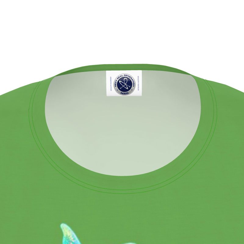 NRG Green Butterfly Explosion 2: Womens T-Shirt with Plain Stitch