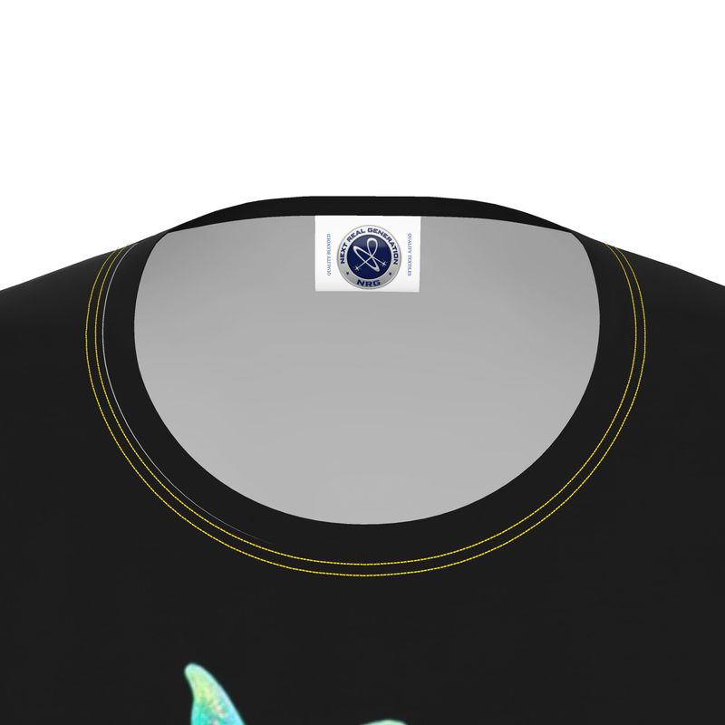 NRG Black Butterfly Explosion 2: Womens Long Sleeve with Yellow Stitch