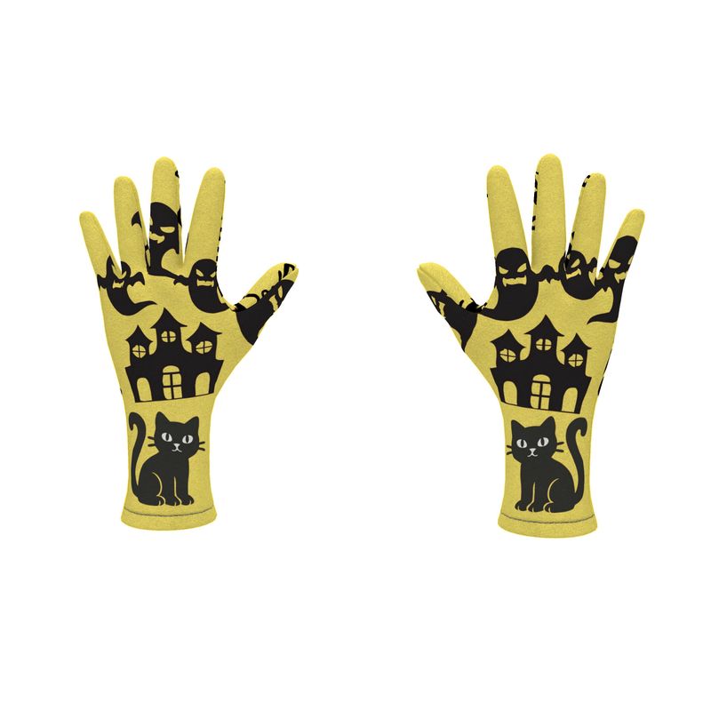 Original Whispers PI - Yellow Fleece Gloves - SPOOKY Edition