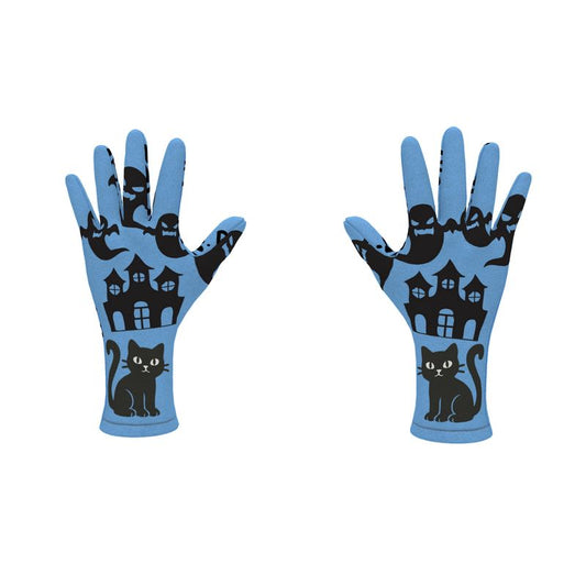 Original Whispers PI - Blue Fleece Gloves - SPOOKY Edition