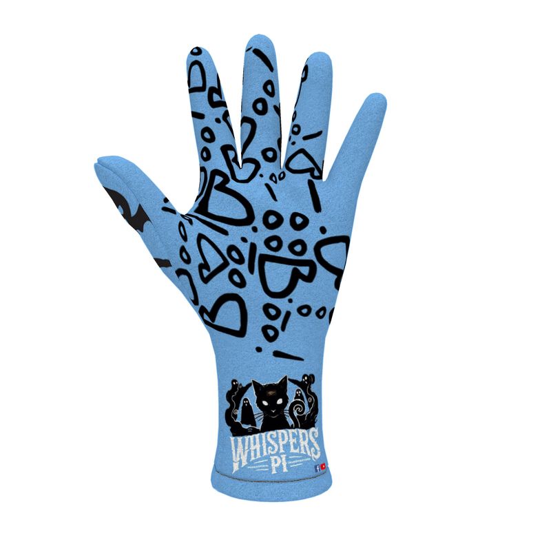Original Whispers PI - Blue Fleece Gloves - SPOOKY Edition