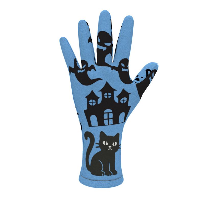 Original Whispers PI - Blue Fleece Gloves - SPOOKY Edition