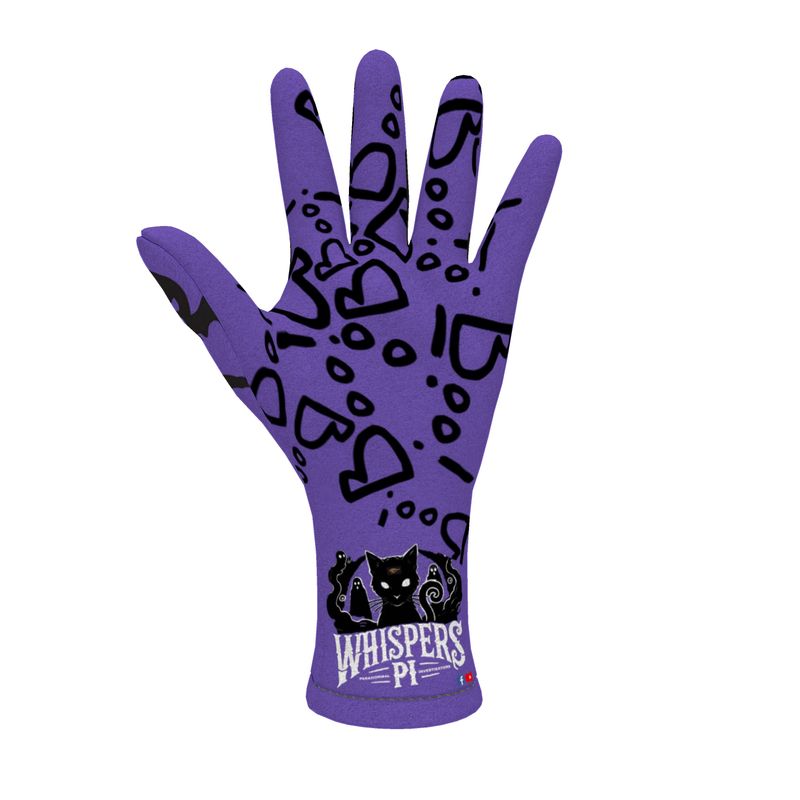 Original Whispers PI - Purple Fleece Gloves - SPOOKY Edition