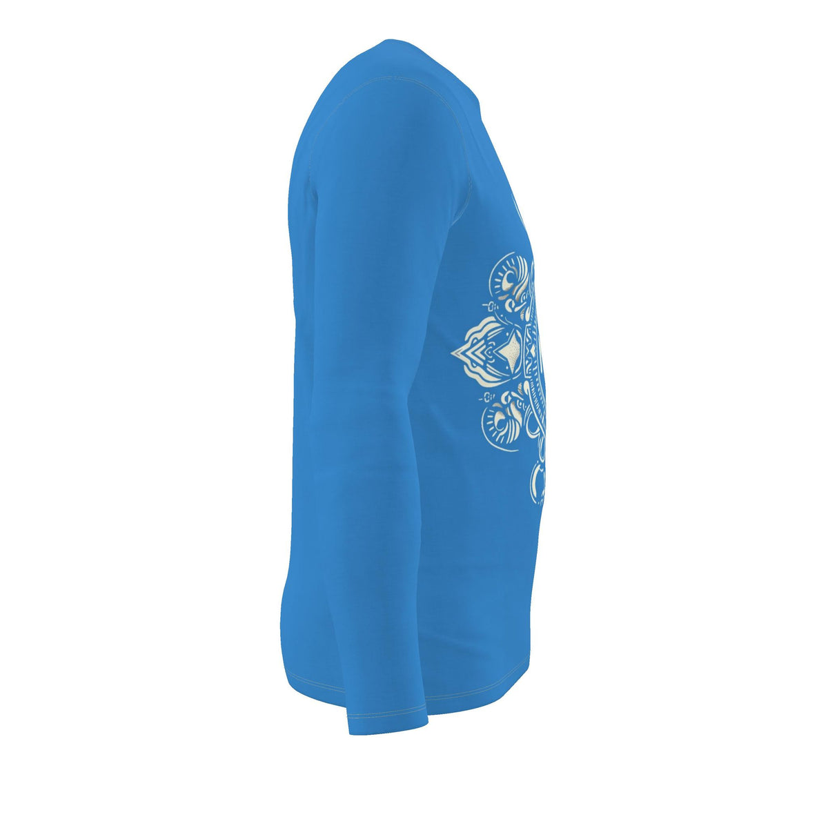 NRG Clothing (MBS) Mens Long Sleeve T-Shirt (Cream Stitch)