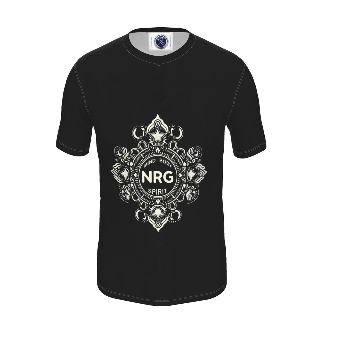 NRG Clothing (MBS) Mens T-Shirt (Cream Stitch)