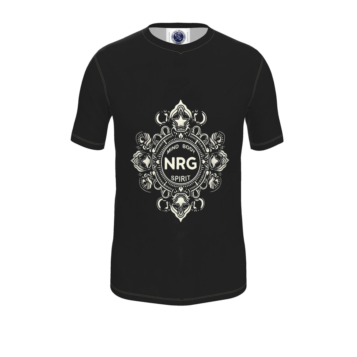 NRG Clothing (MBS) Mens T-Shirt (Cream Stitch)