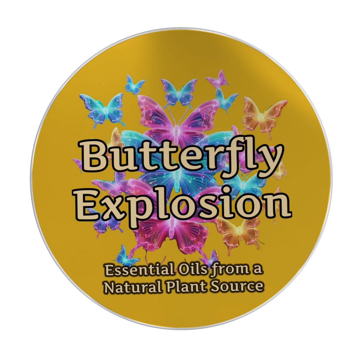 Butterfly Explosion - Pink Fizz - Set Candle in Glass