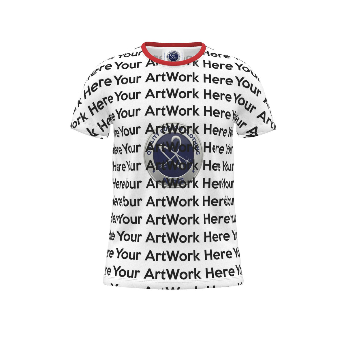 Cut And Sew All Over Print T Shirt