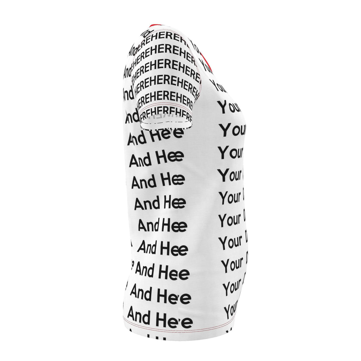 All Over Design Womens T-Shirt