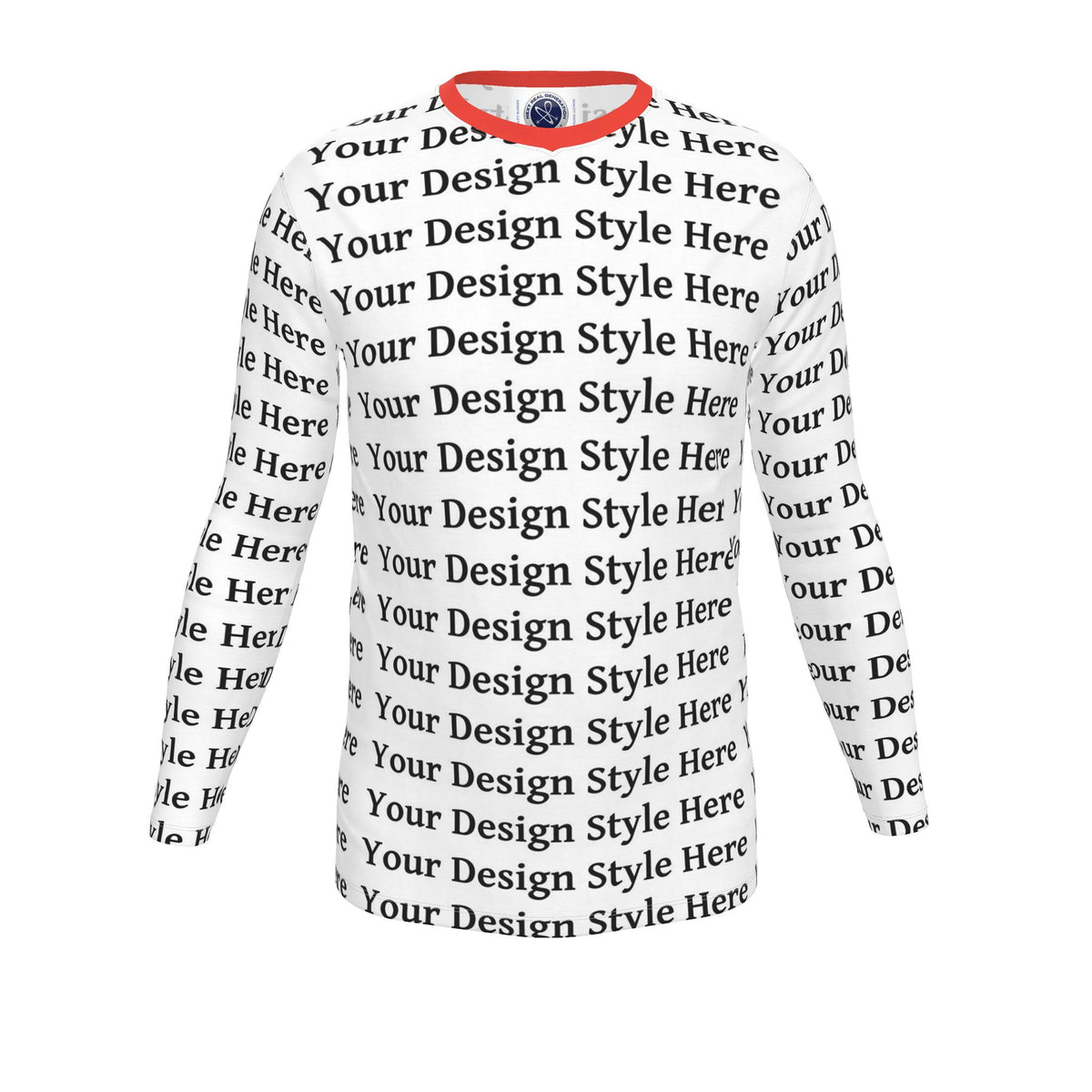 All Over Design Mens Long Sleeve T-Shirt