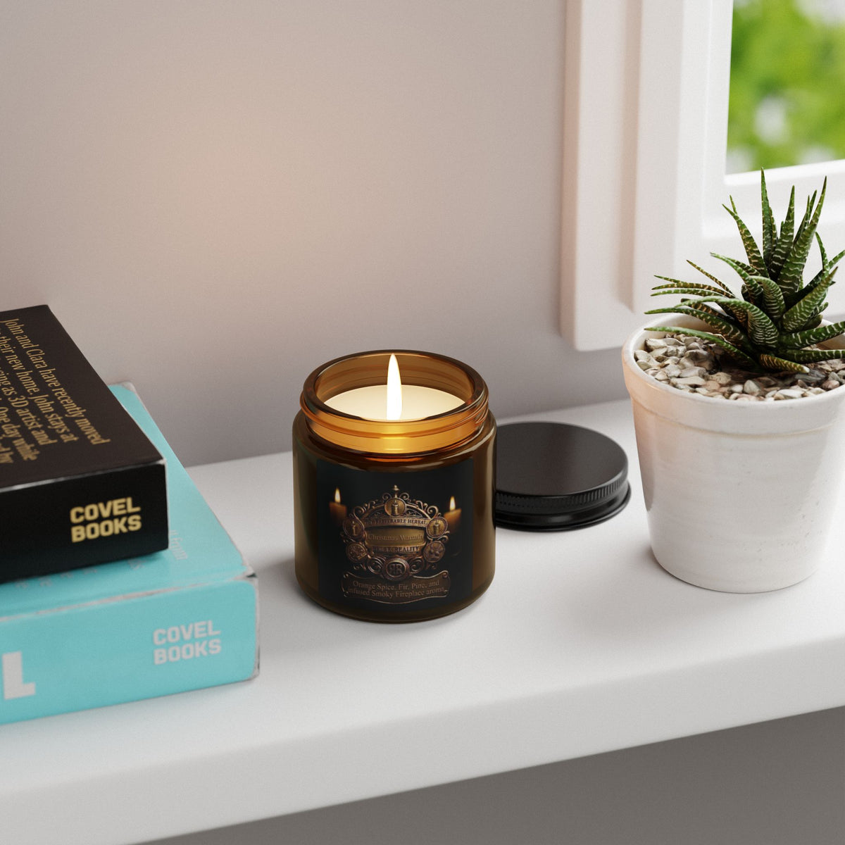 Relax Reality Candle 'Christmas Warmth' — Amber Glass Jar