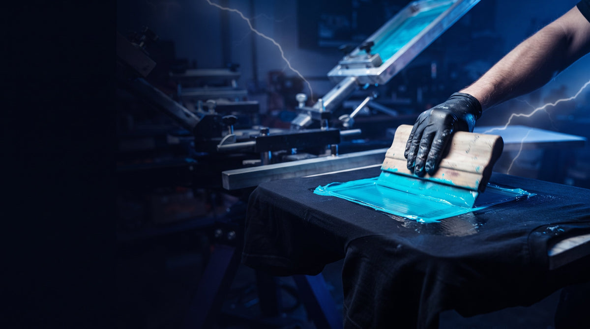 NRG hero banner, cobalt and silver print studio energy