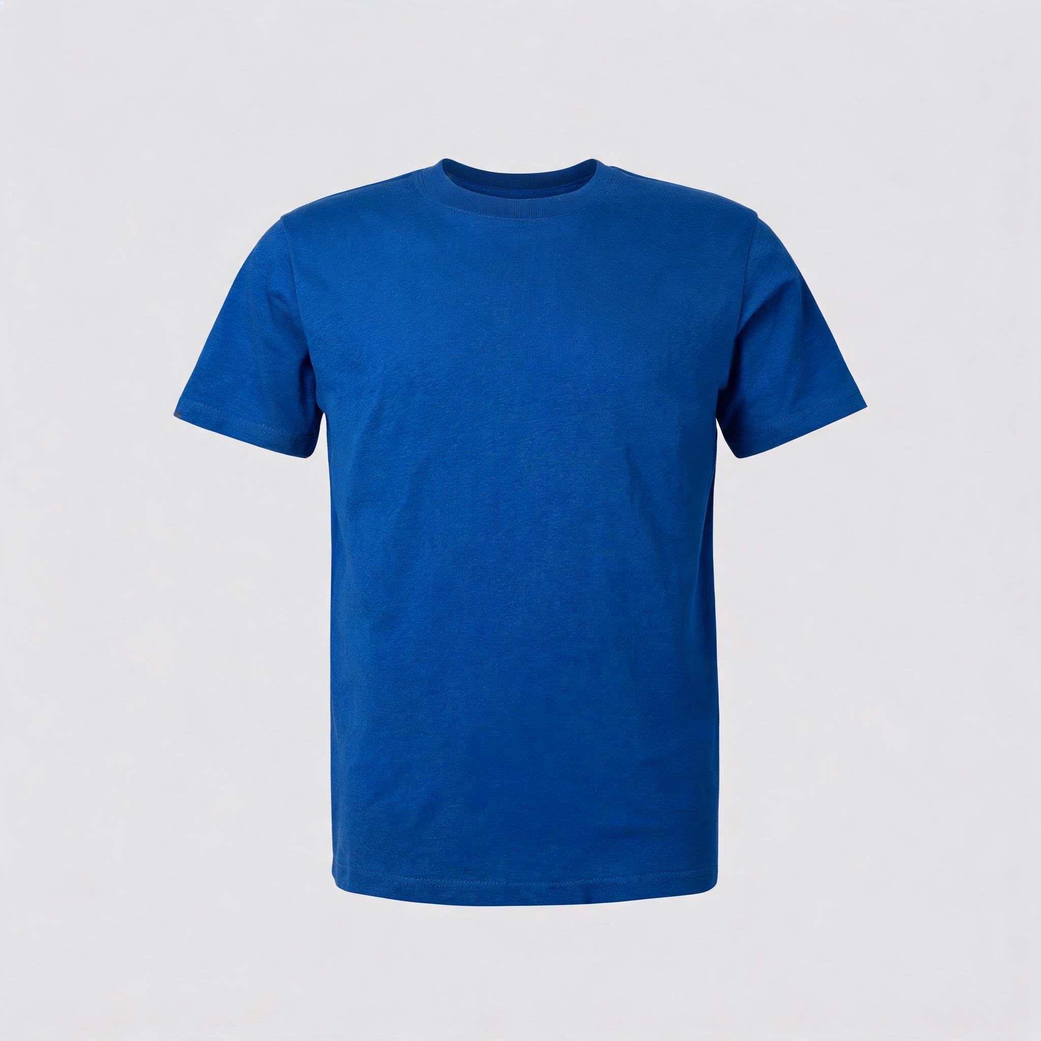 Blank blue t-shirt, ready to customise