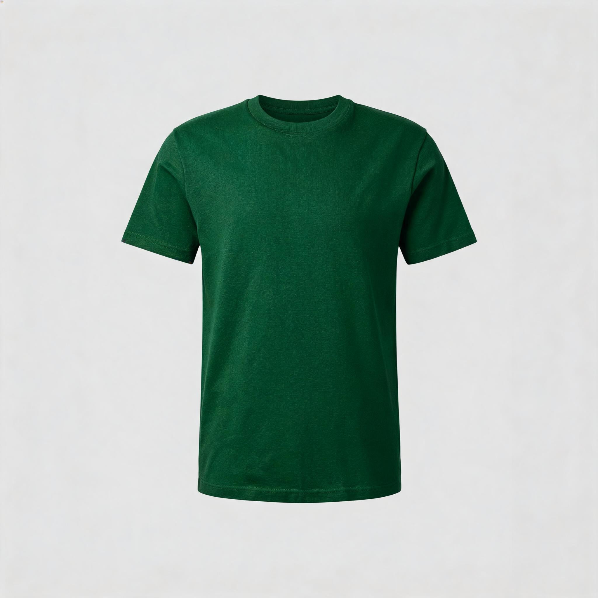 Blank green t-shirt, ready to customise