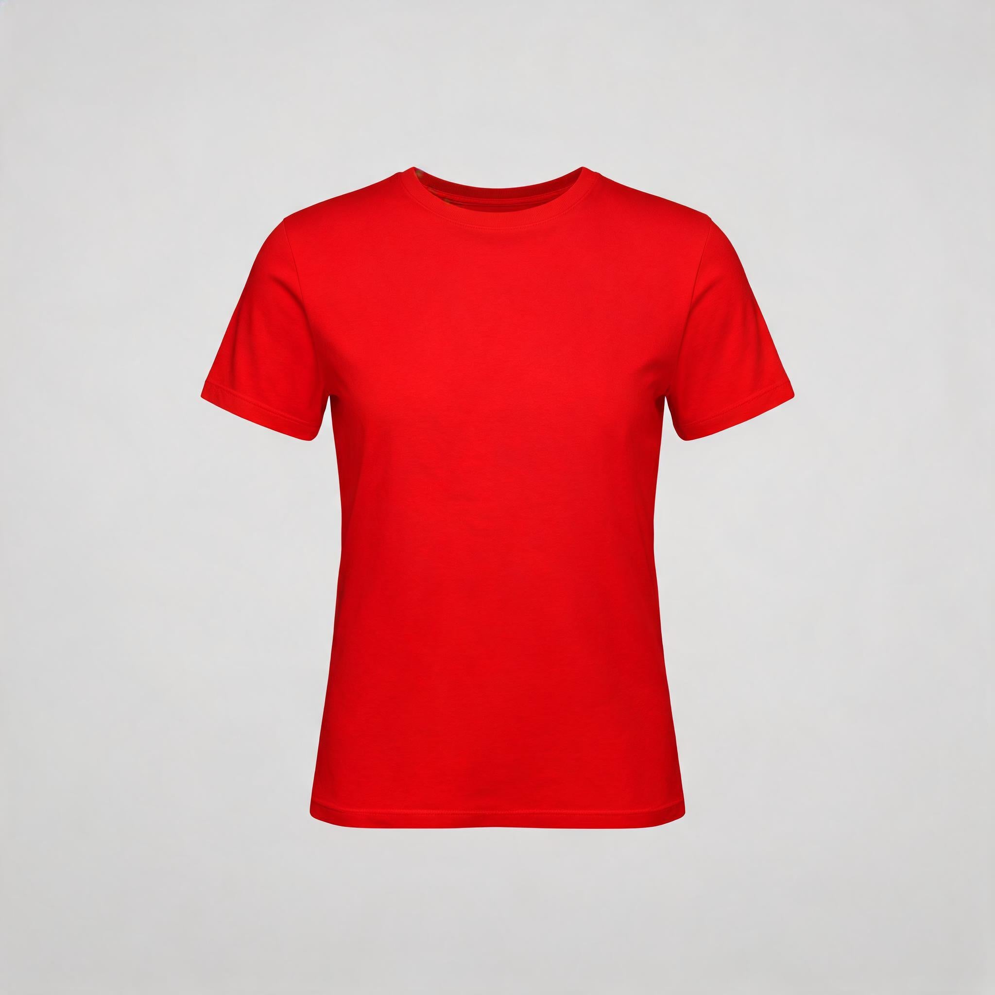 Blank red t-shirt, ready to customise