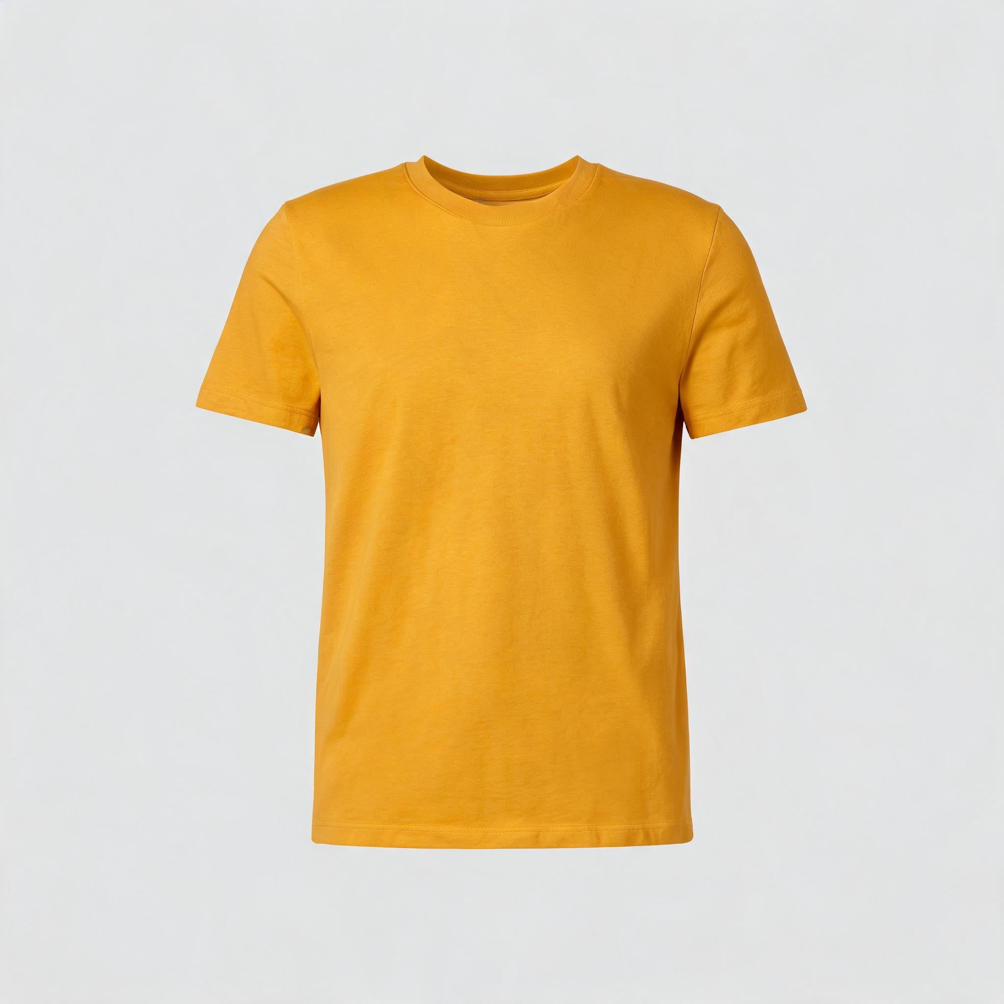 Blank yellow t-shirt, ready to customise